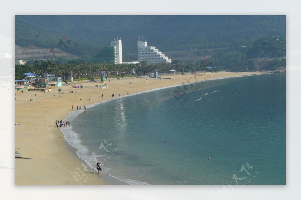 深圳小梅沙海边沙滩图片