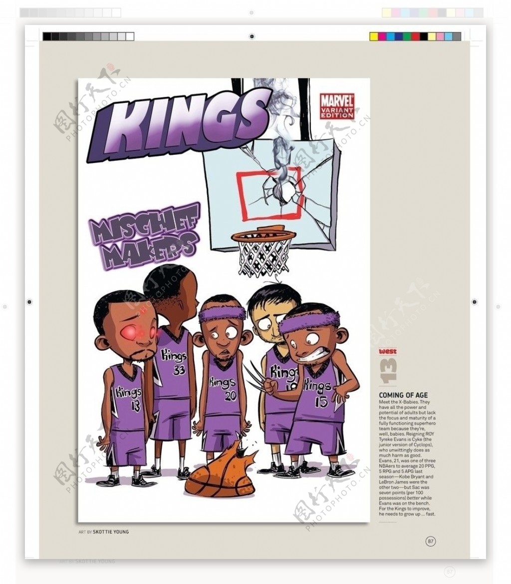 NBA球队漫画图片