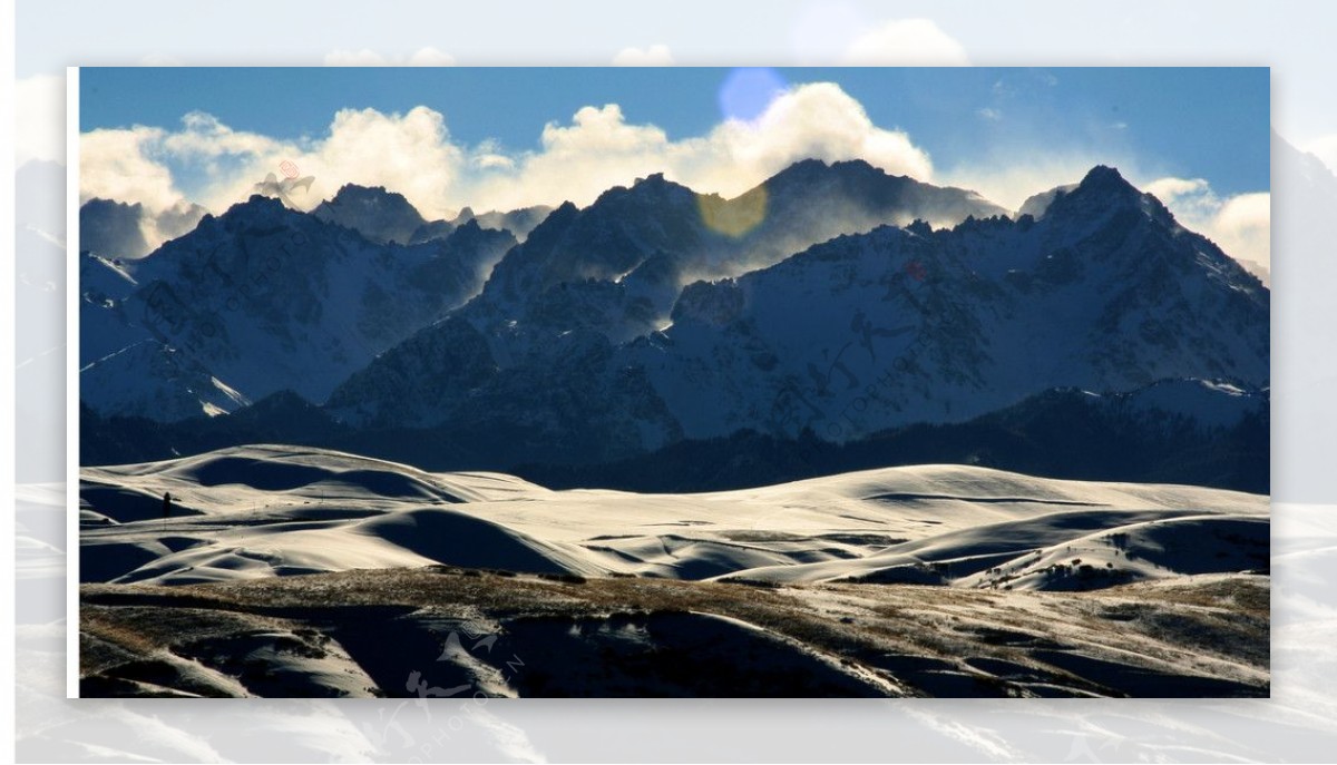 雪景雪山雪地图片