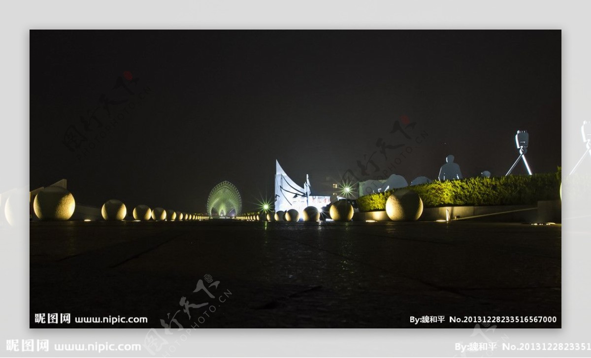 苏州金鸡湖夜景图片