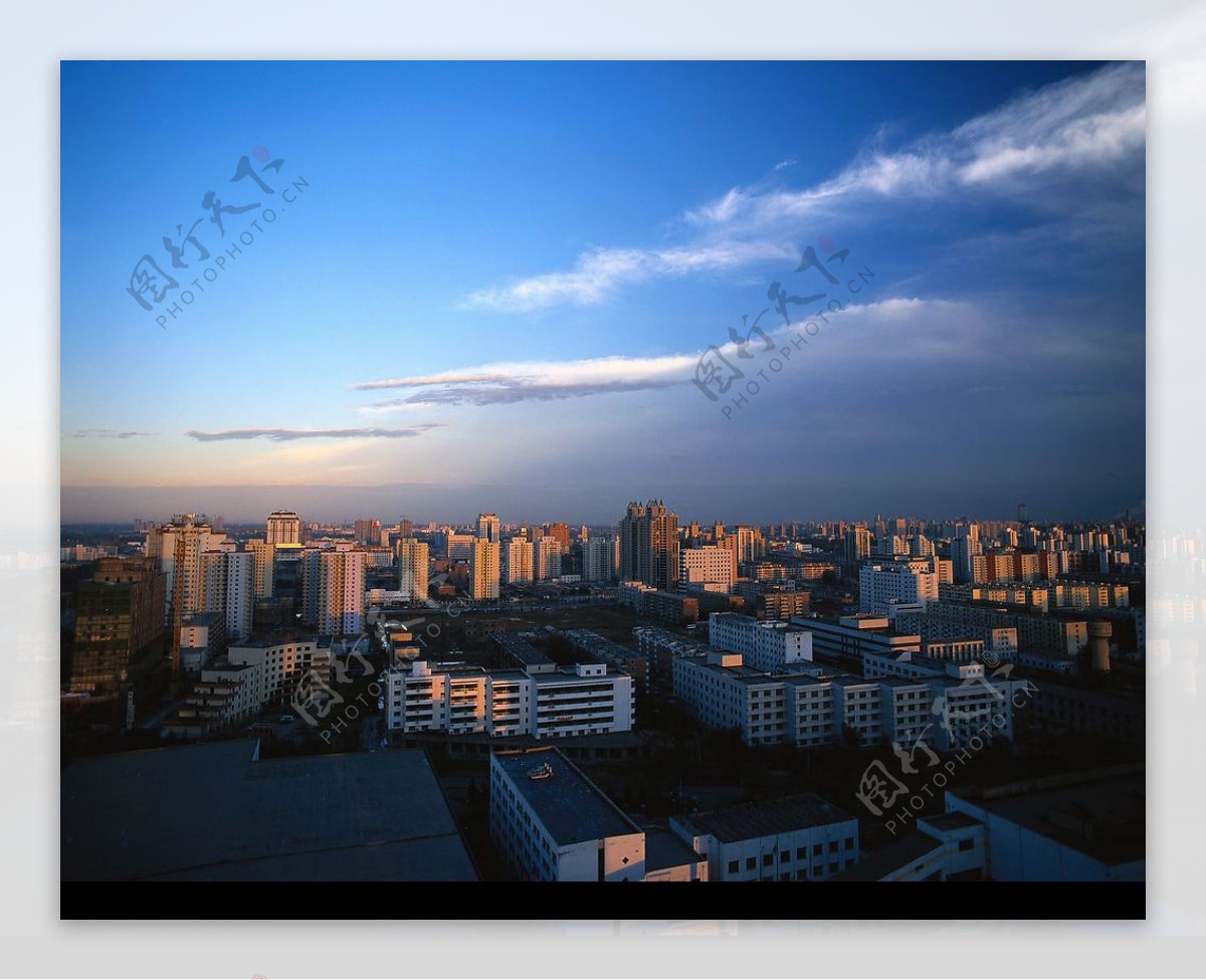 北京远景黄昏的北京图片