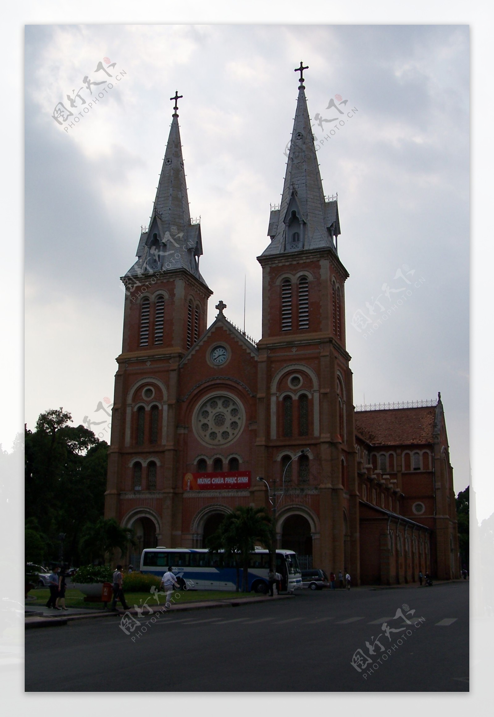 胡志明市的基督教堂图片