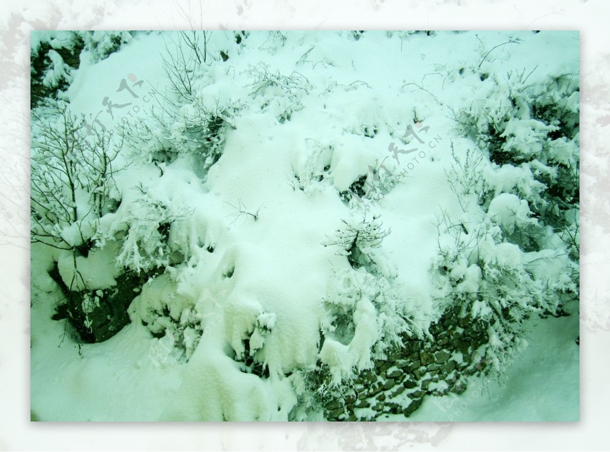 昆嵛山雪景图片