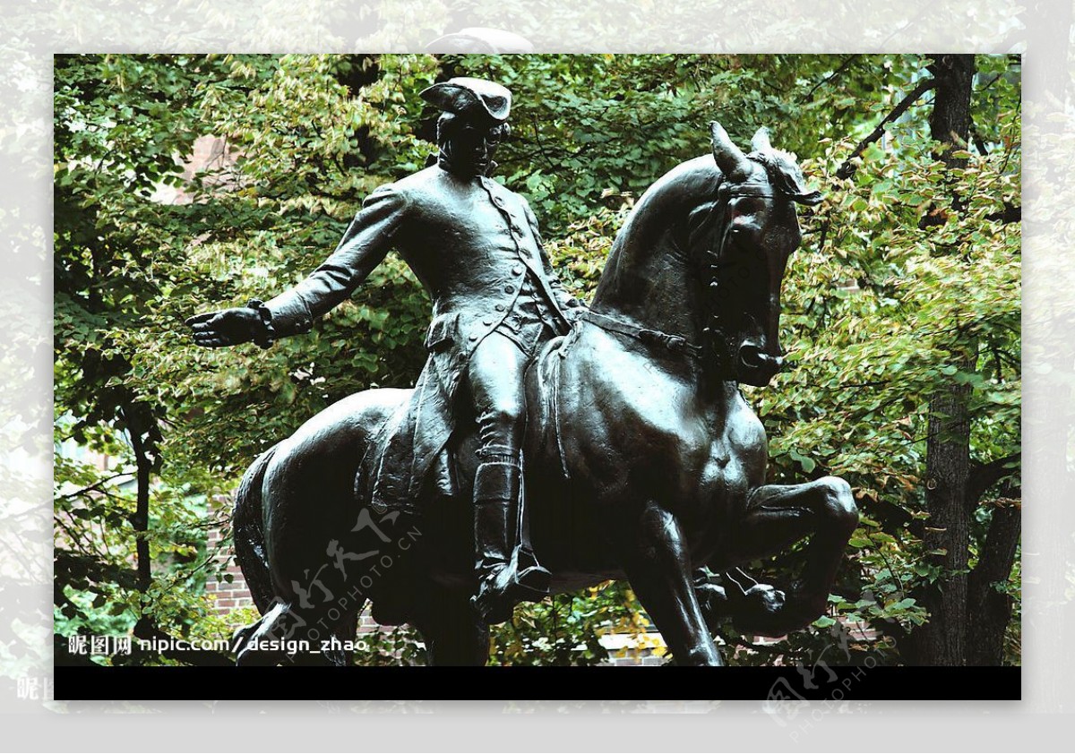 铜像将军骑马图片