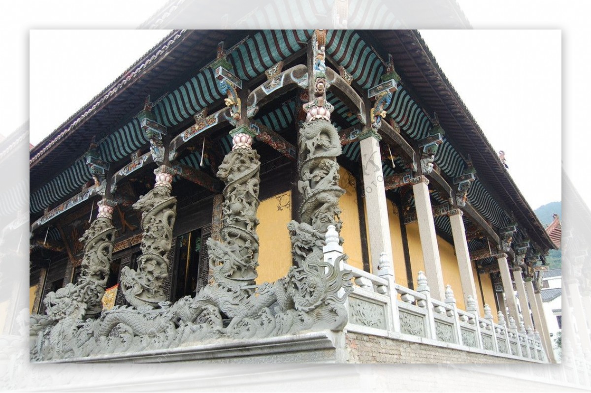 九华山寺庙建筑图片