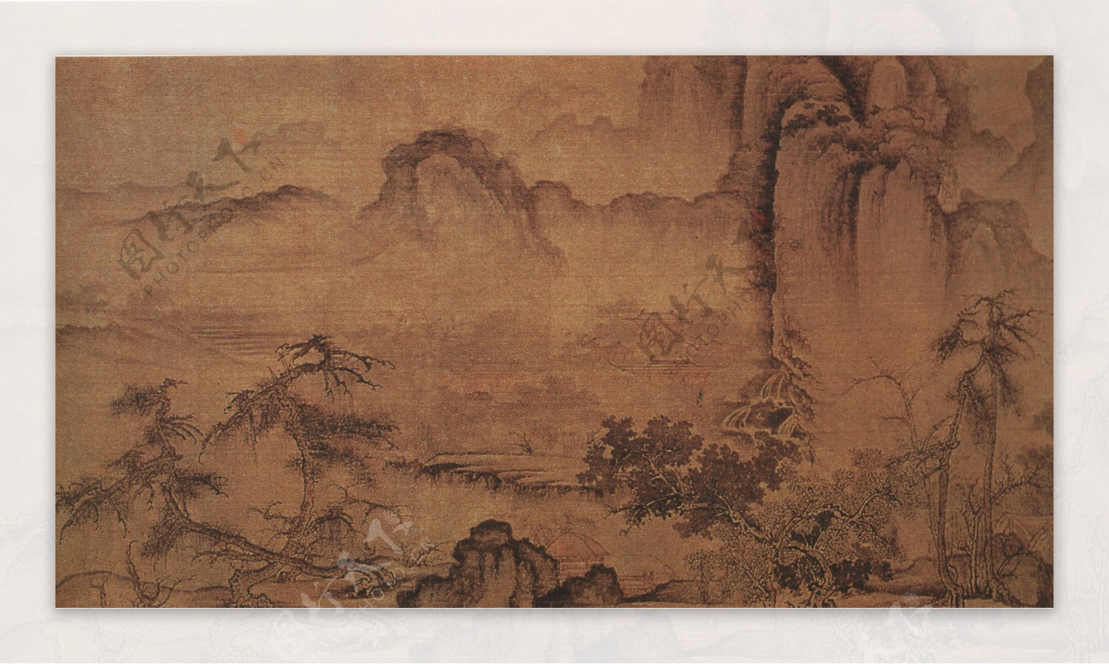 溪山秋霁图1b图片