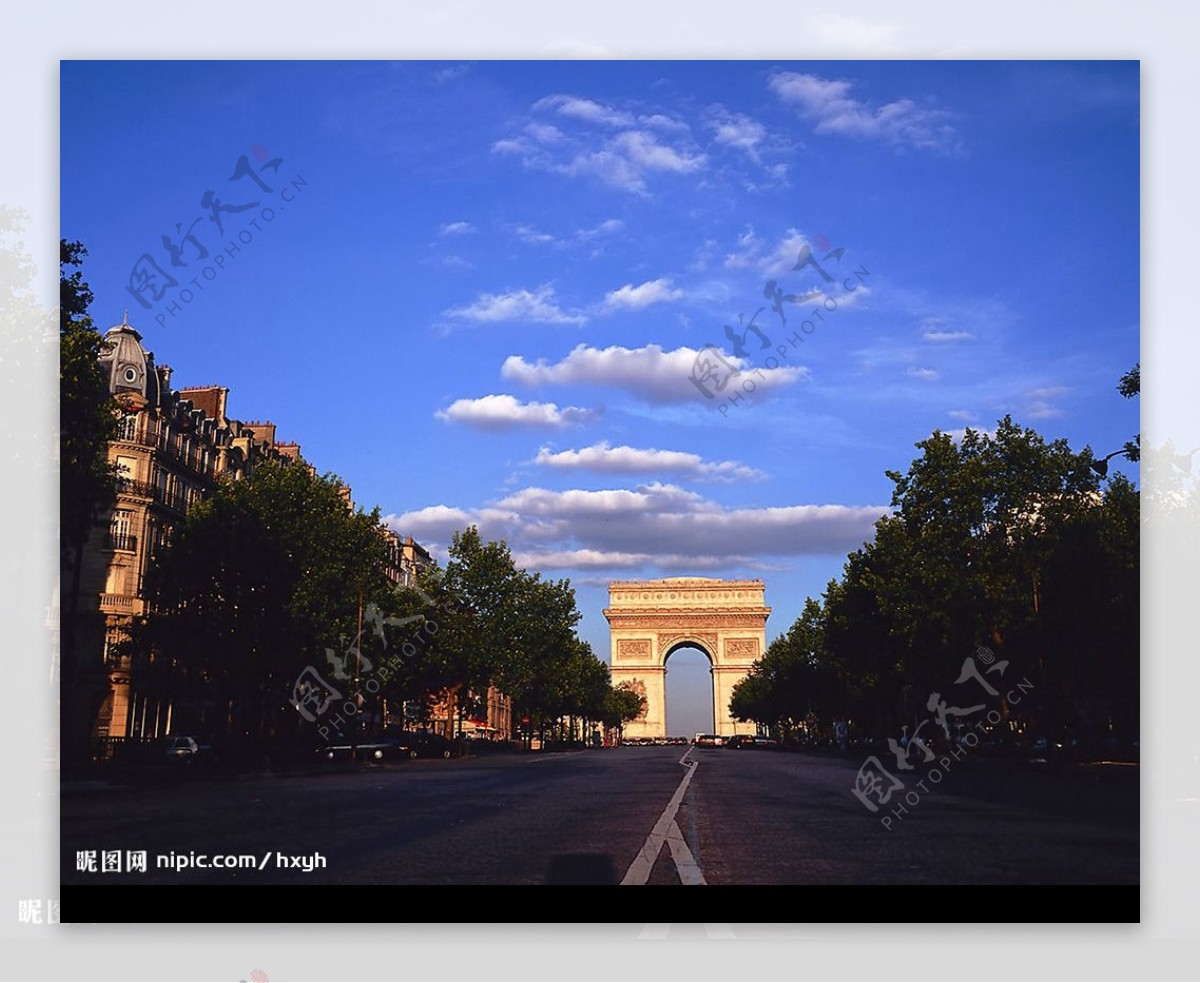巴黎建筑风光图片