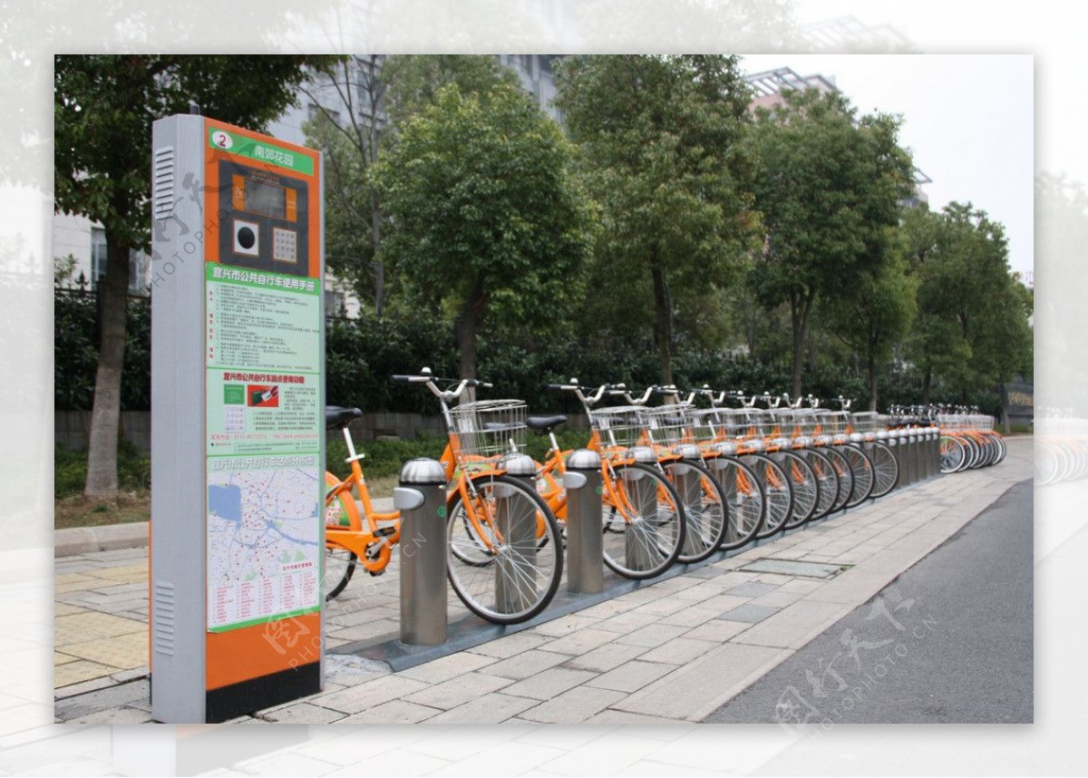 宜兴市公共自行车图片