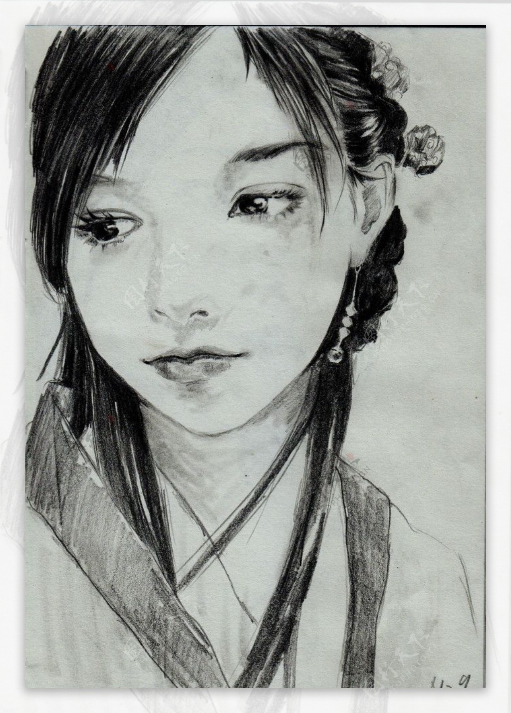 彩铅笔头像——上海女人|纯艺术|绘画|航妹 - 原创作品 - 站酷 (ZCOOL)
