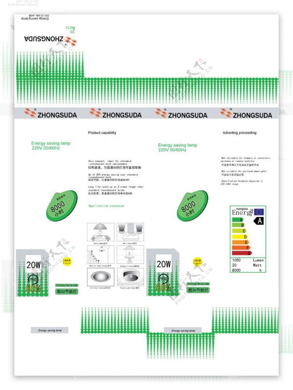 节能灯包装盒图片