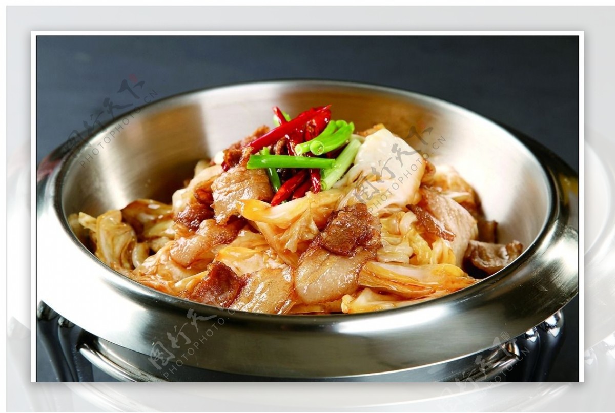 干锅白菜肉图片