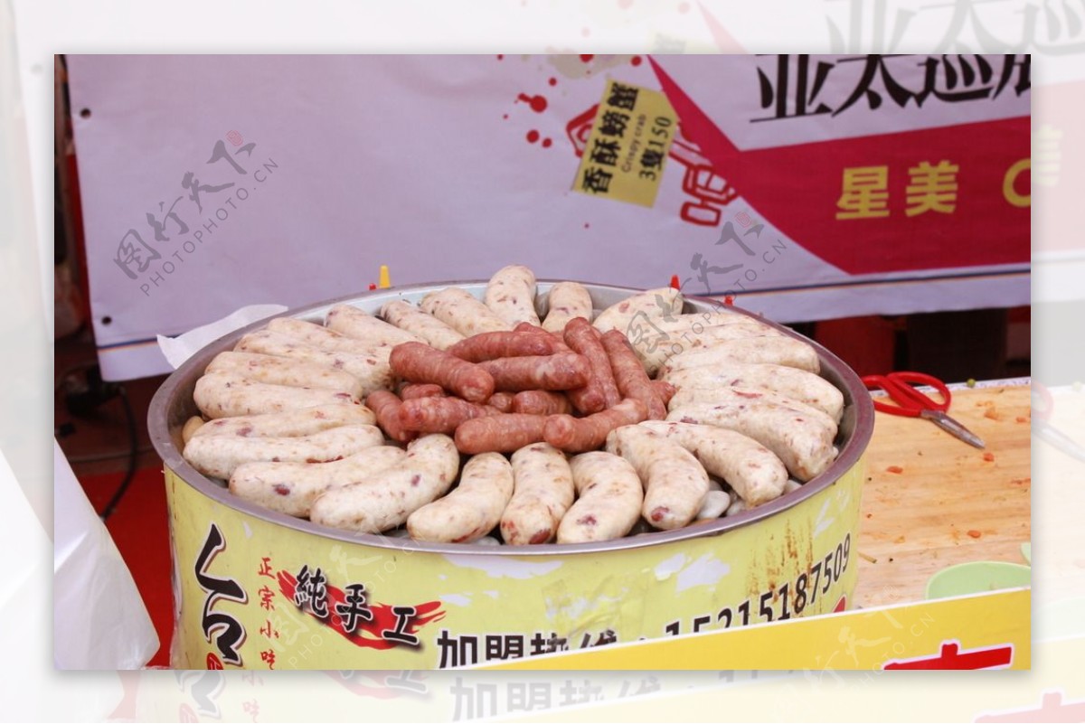 台湾美食大肠包小肠图片
