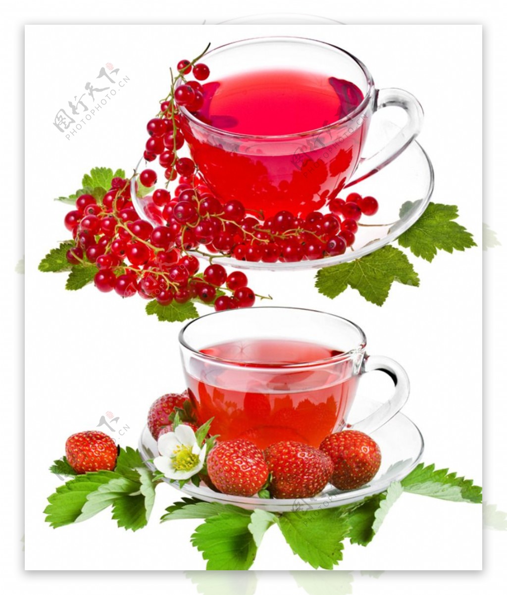 草莓茶图片