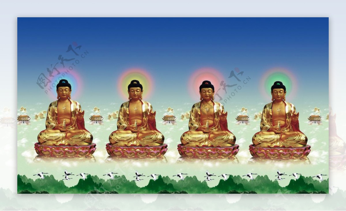 三维立体佛祖图片