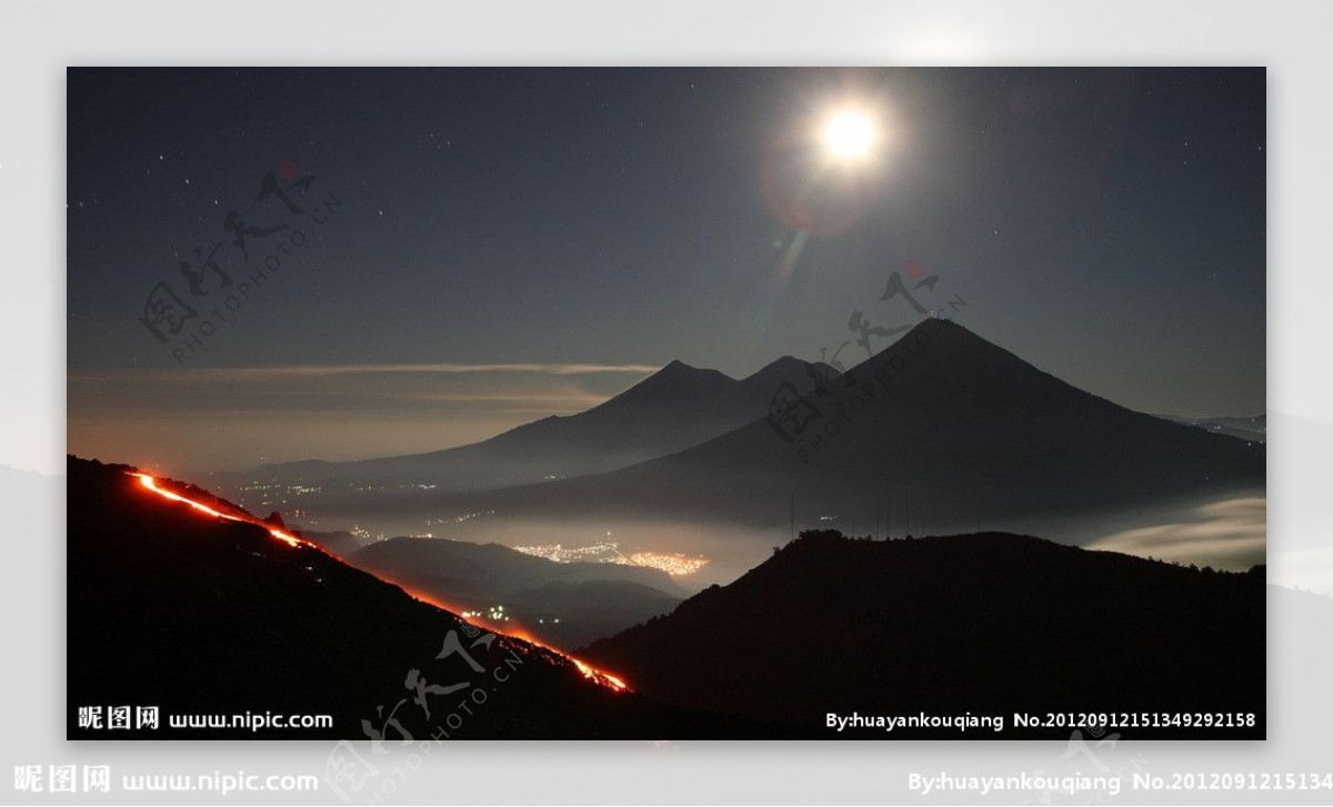 火山图片