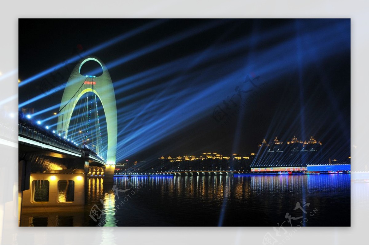 亚运开幕式夜景图片