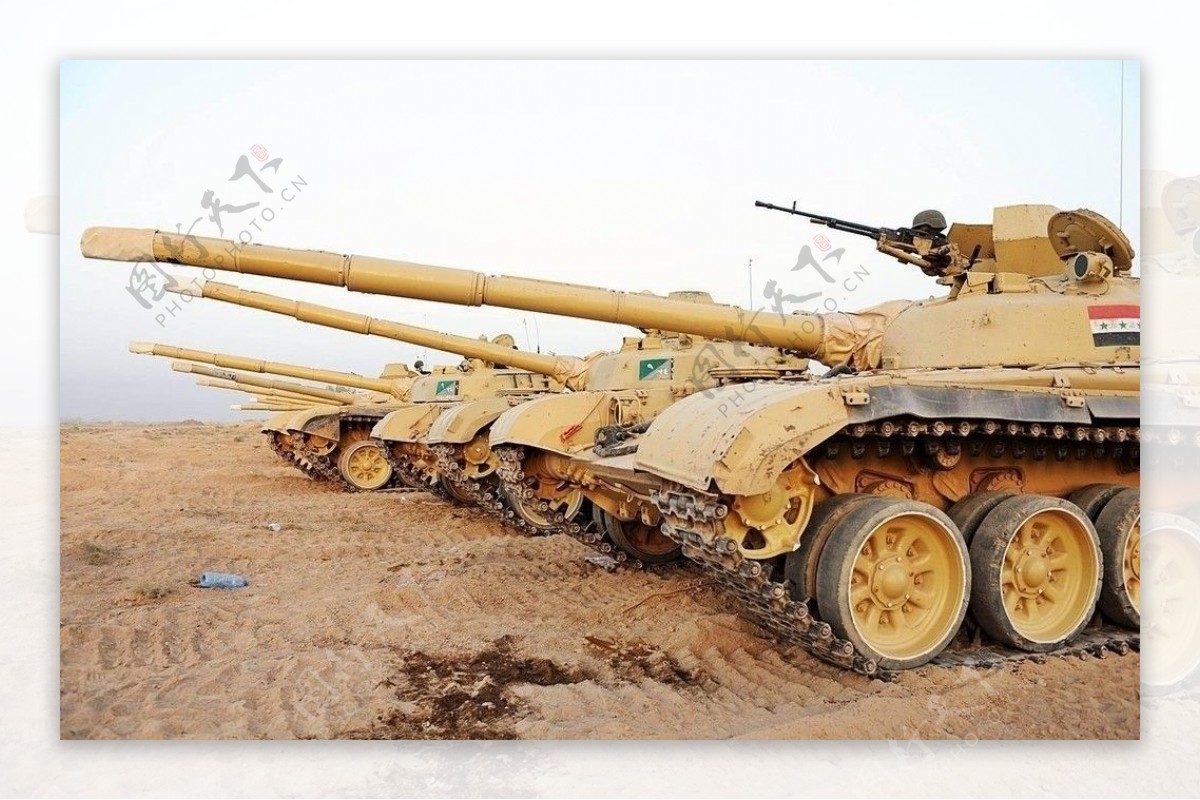 伊拉克装备的T72坦克图片
