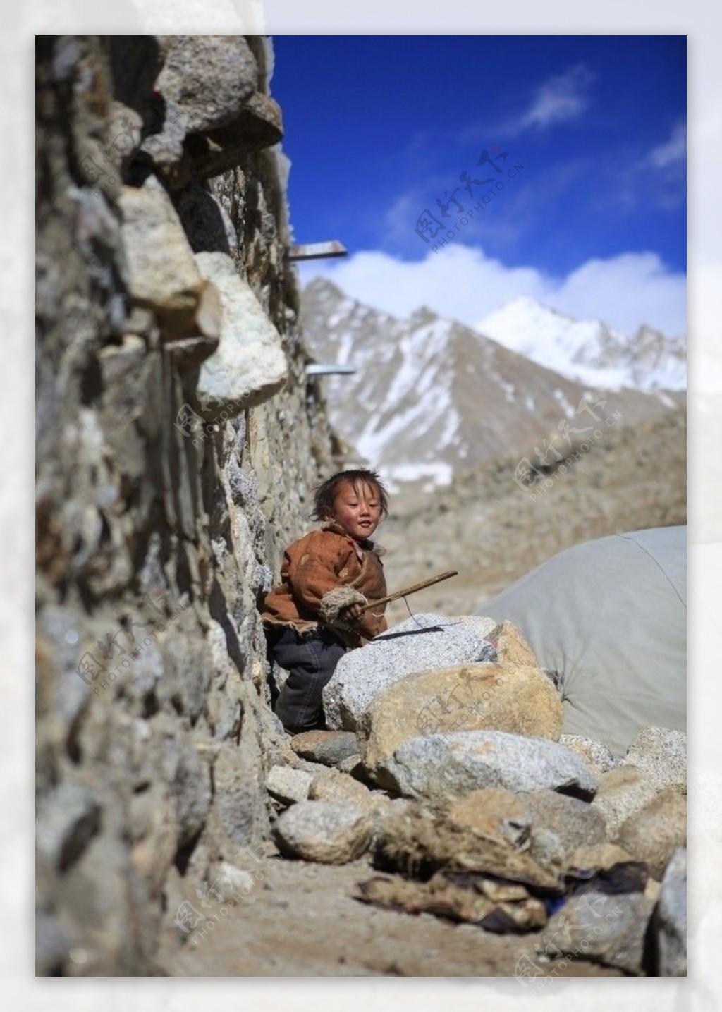 西藏小孩图片
