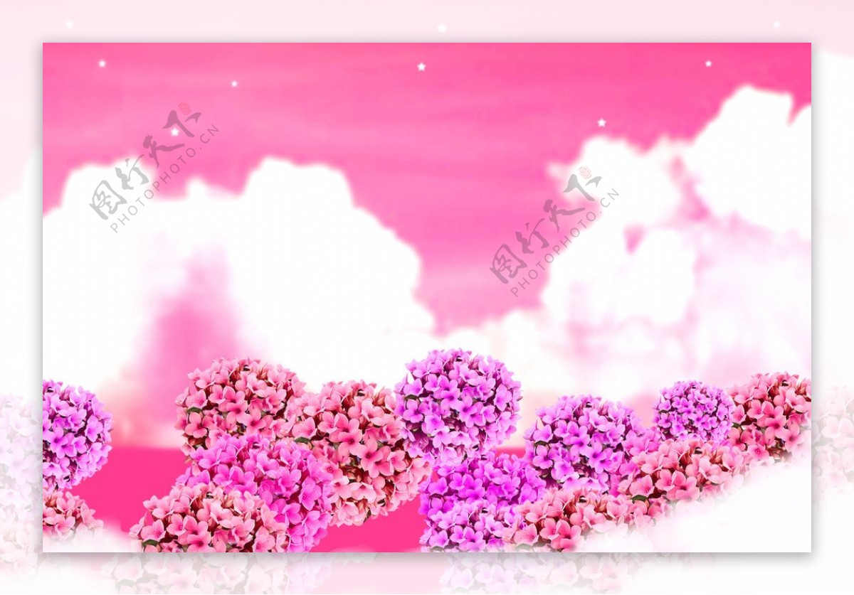 粉色天使背景图片