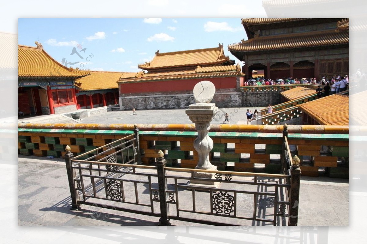 北京故宫日晷图片