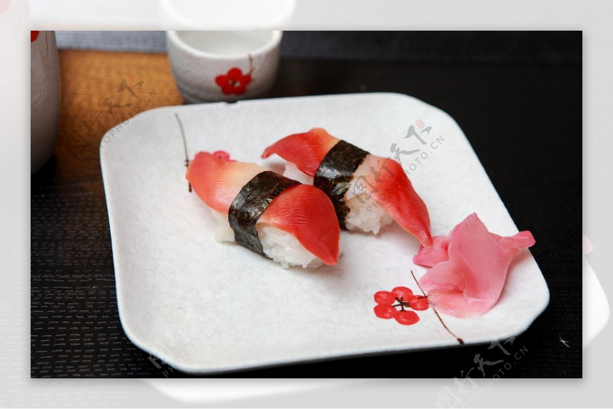 日本料理北极贝寿司图片