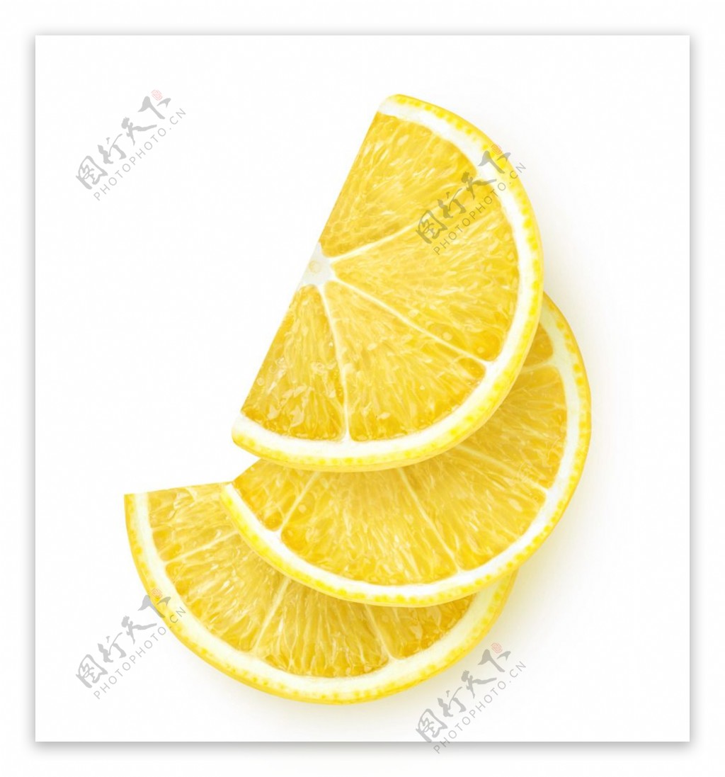 高清柠檬片素材图片