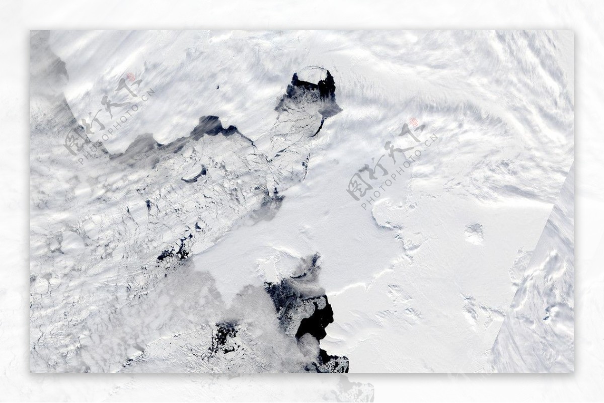 松岛冰山图片