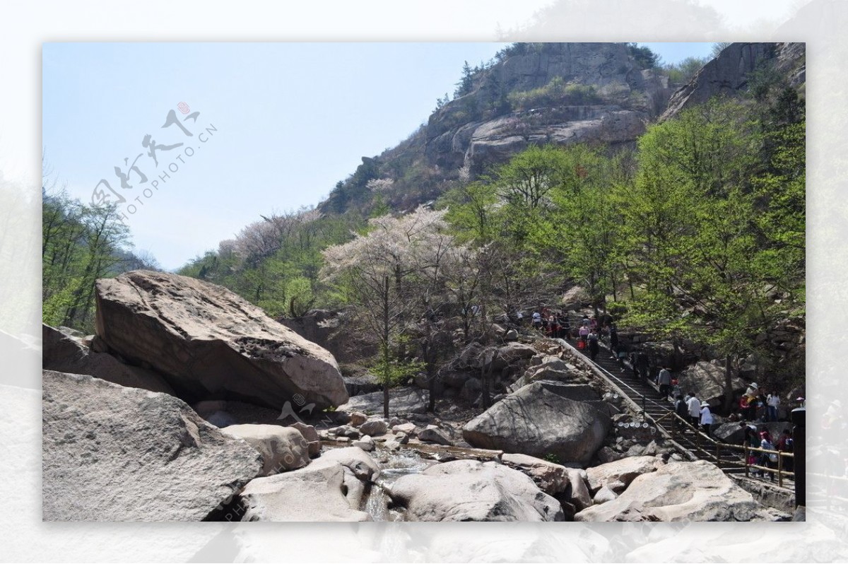 青岛崂山北九水摄影图片