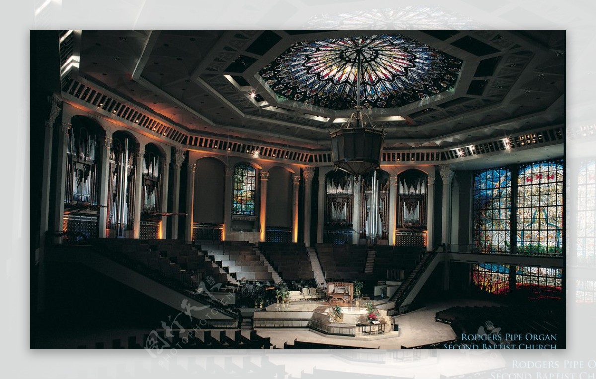 第二届洗礼教堂罗杰斯管风琴得克萨斯州休斯敦图片