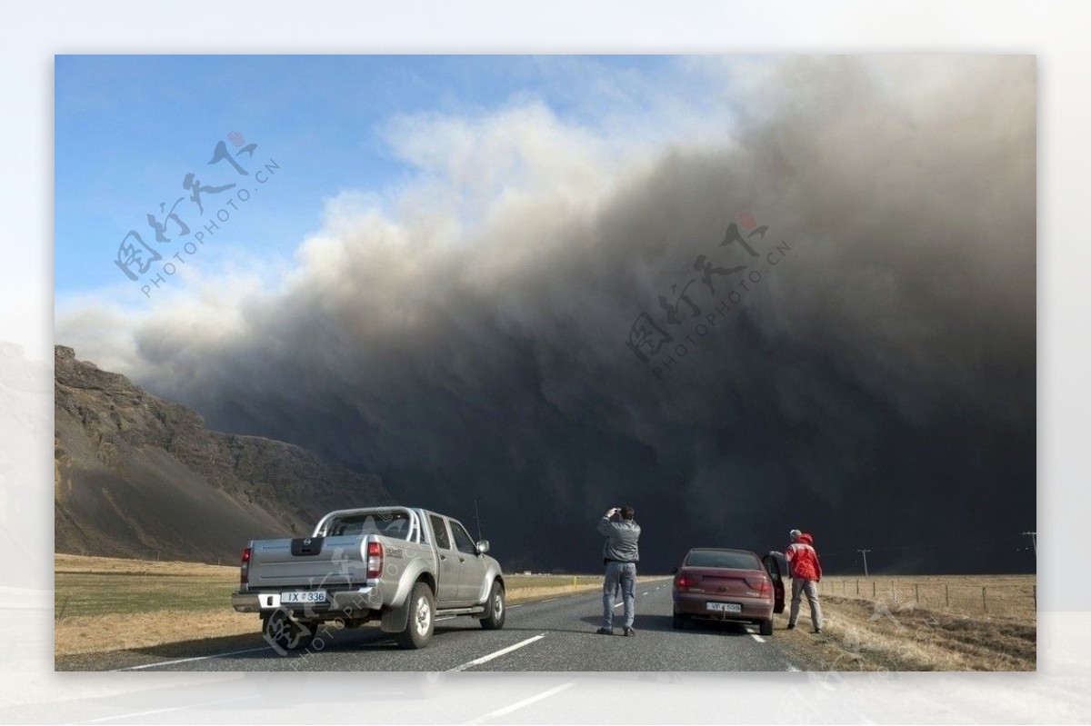 冰岛火山灰图片