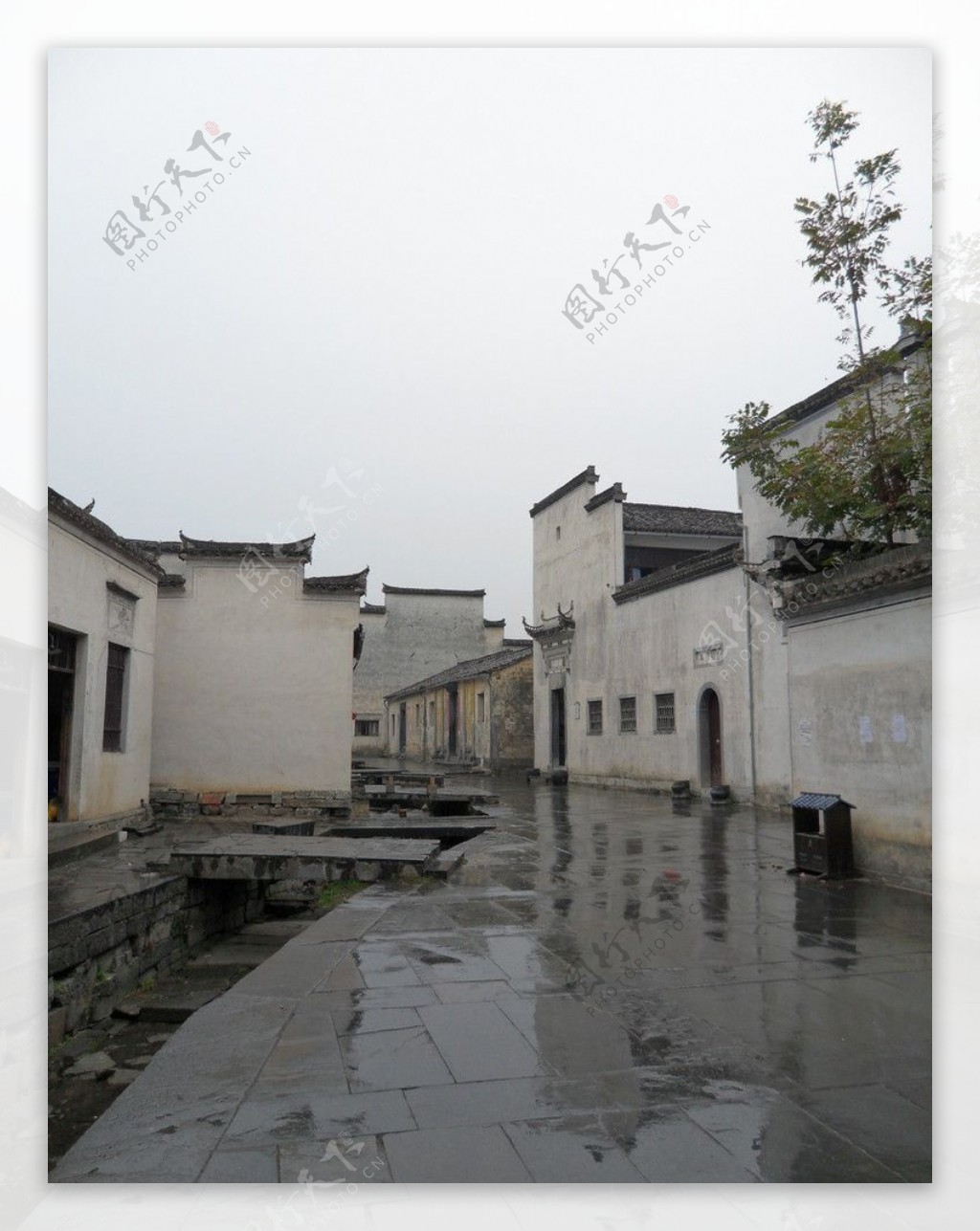 雨后宏村图片