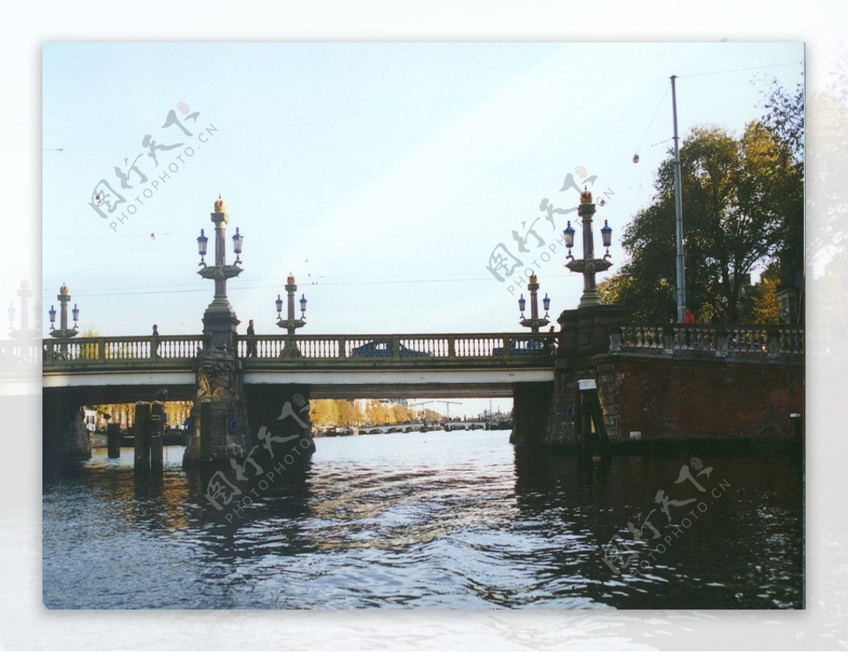 欧式桥景图片