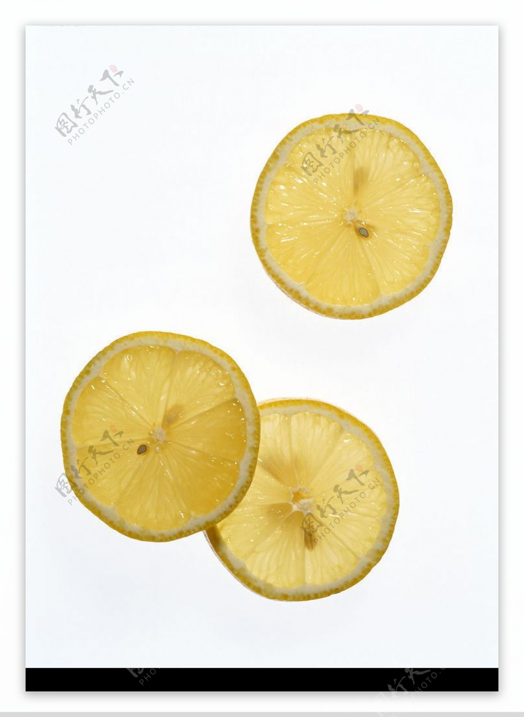 新鲜柠檬片图片