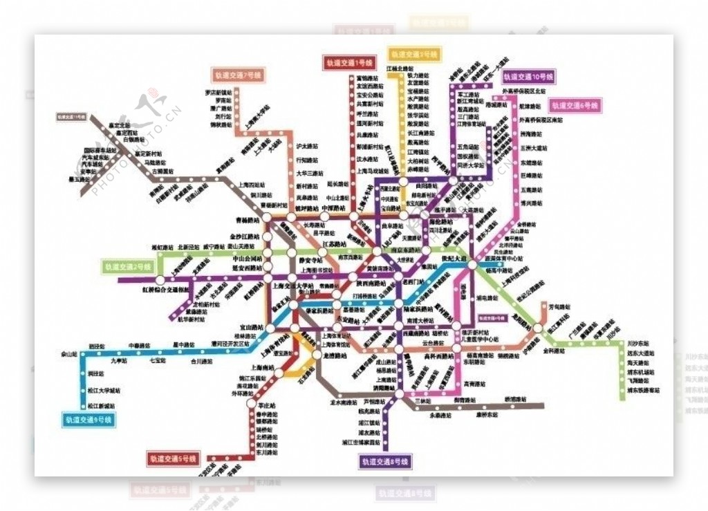 上海地铁交通图图片