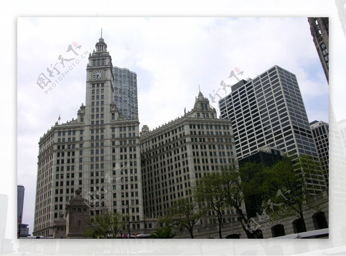 芝加哥市内高楼图片