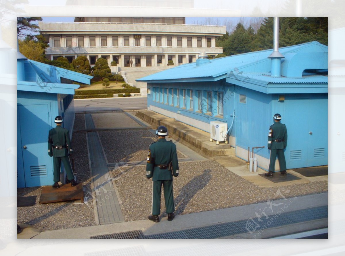 韩朝边境图片