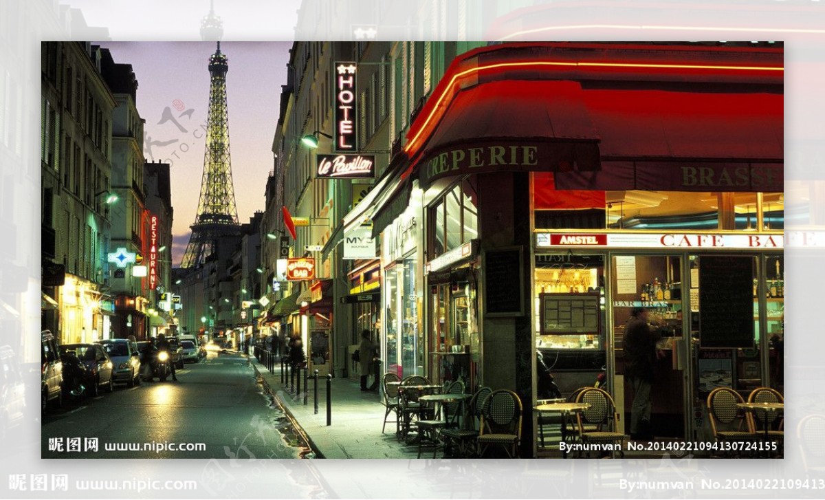 高清巴黎街景图片