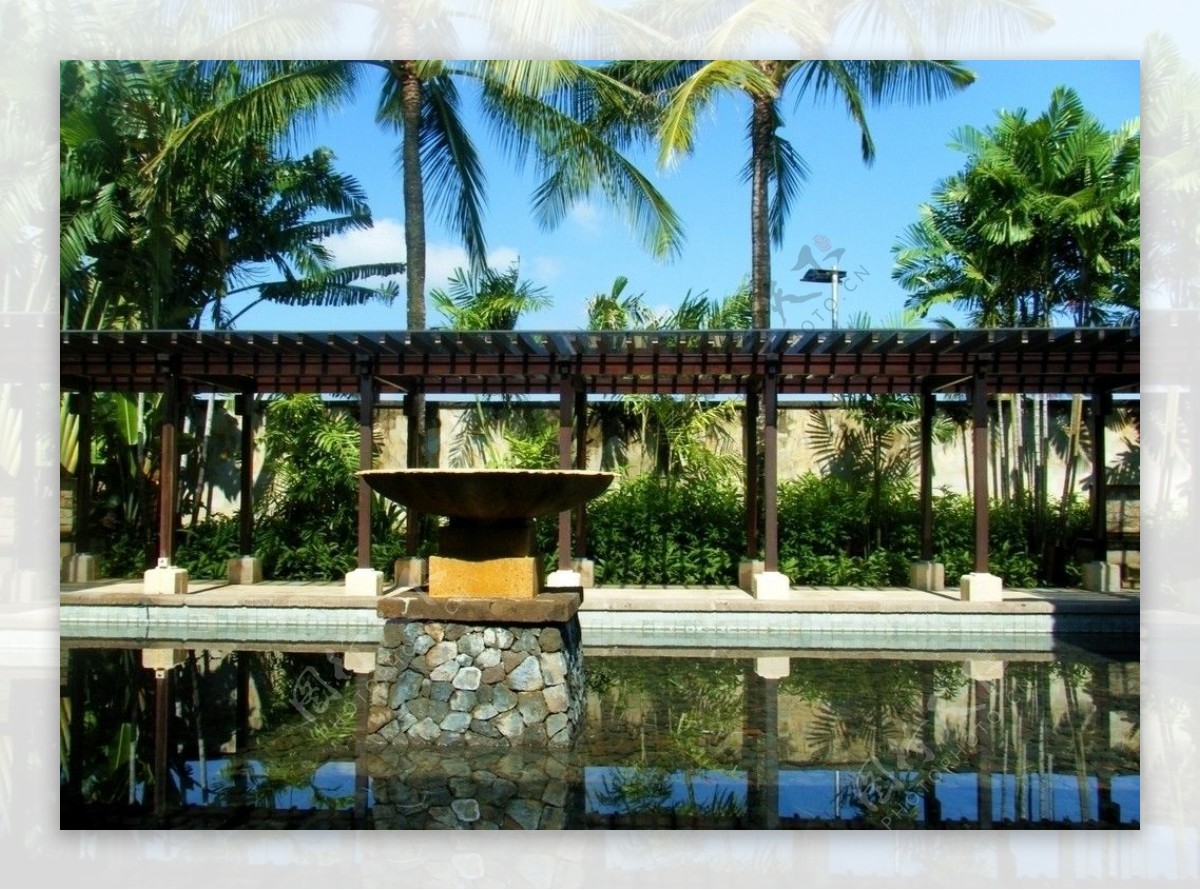 巴厘岛港丽酒店内部庭院图片