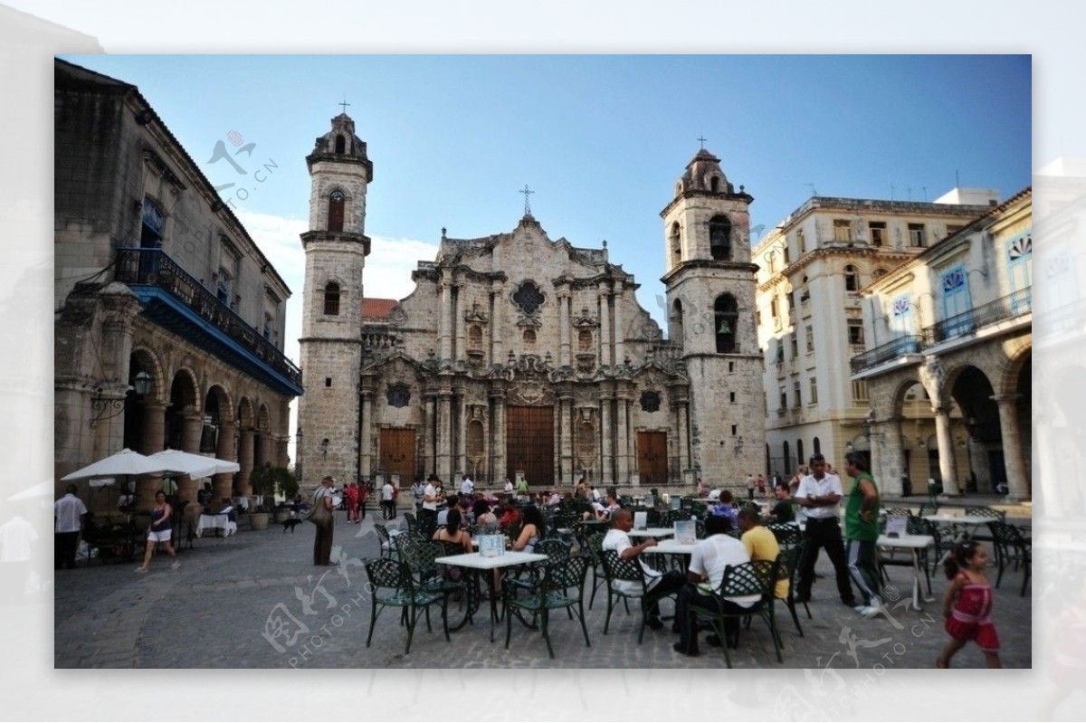 古巴哈瓦那老城教堂图片