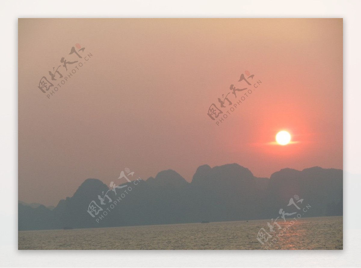 越南落日图片