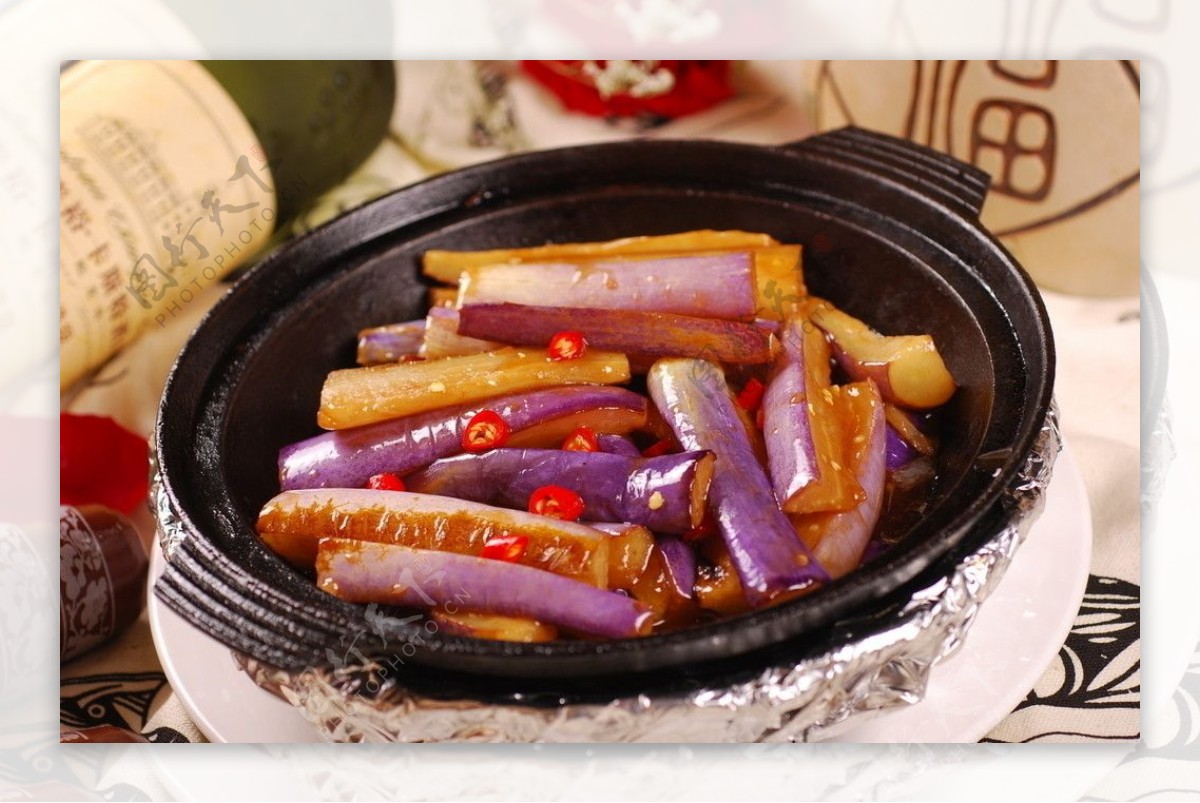 台湾烧汁紫茄图片