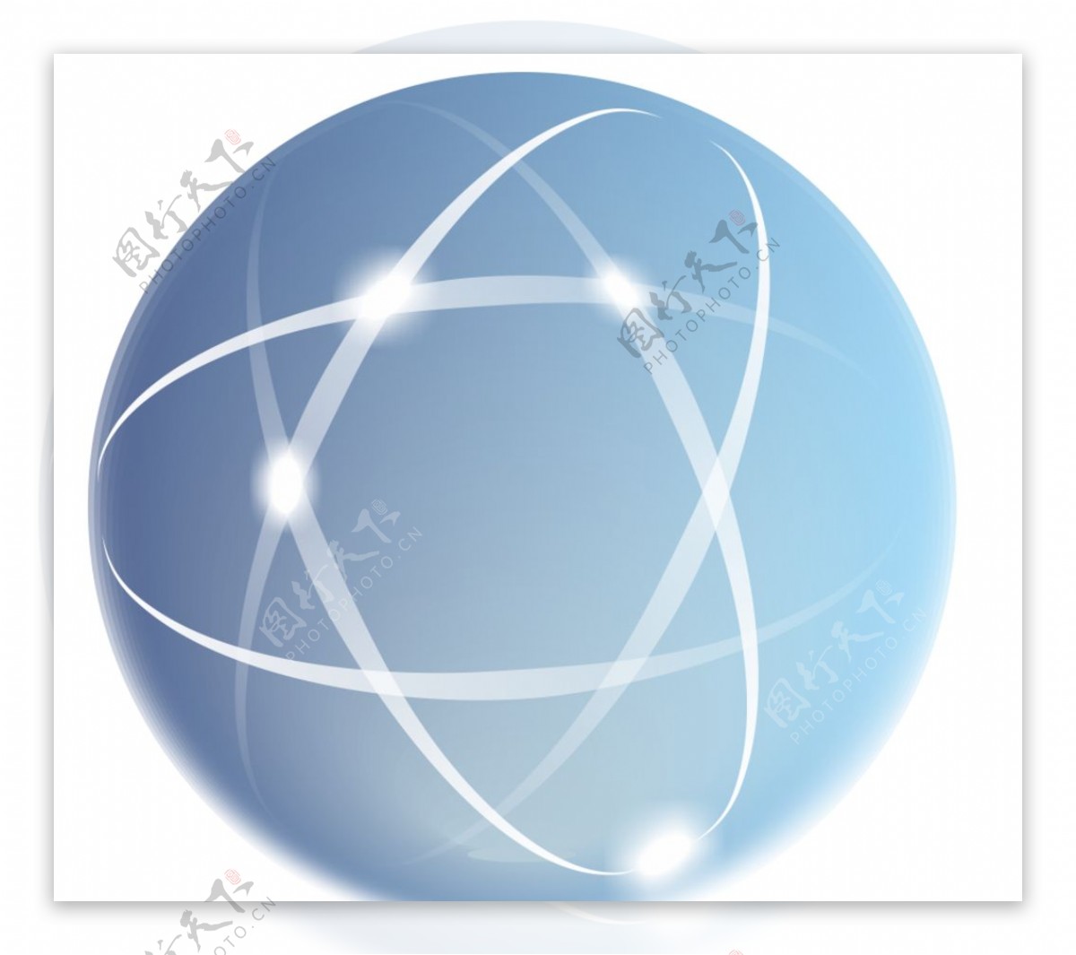 水晶球矢量图图片