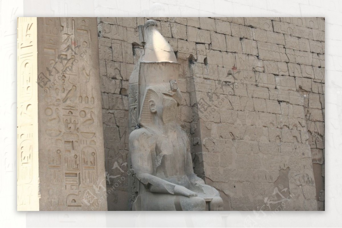 埃及神庙雕像图片