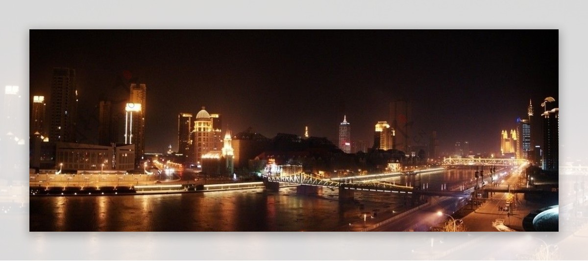 春节的天津夜景图片