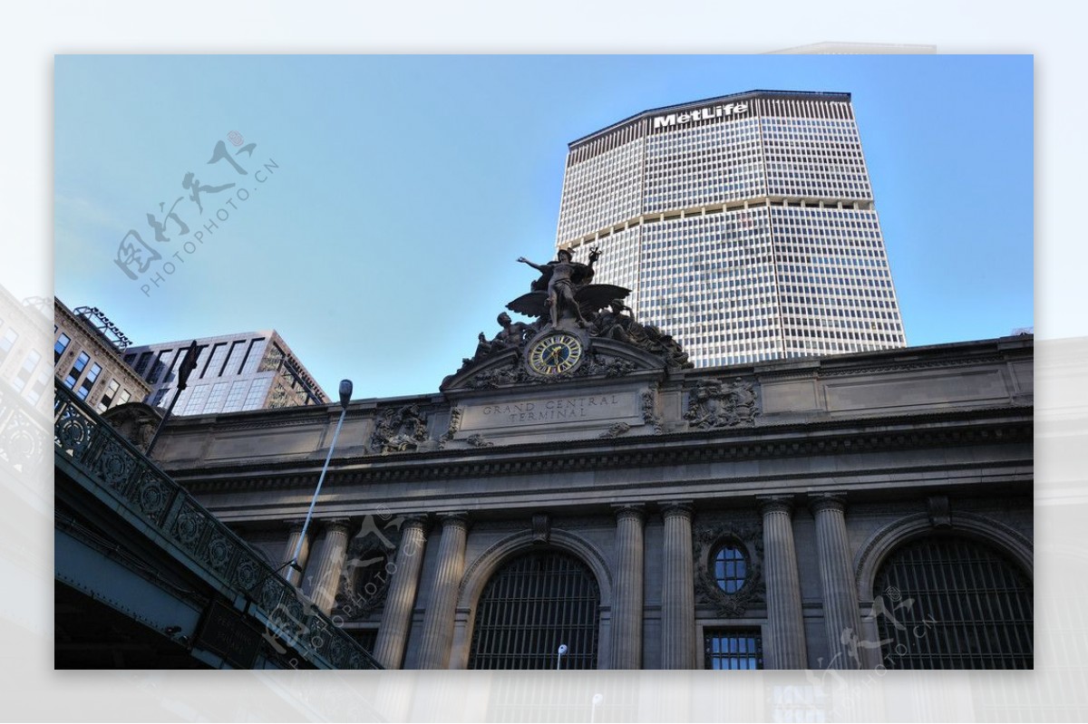 纽约曼哈顿第五大道中央车站大楼图片