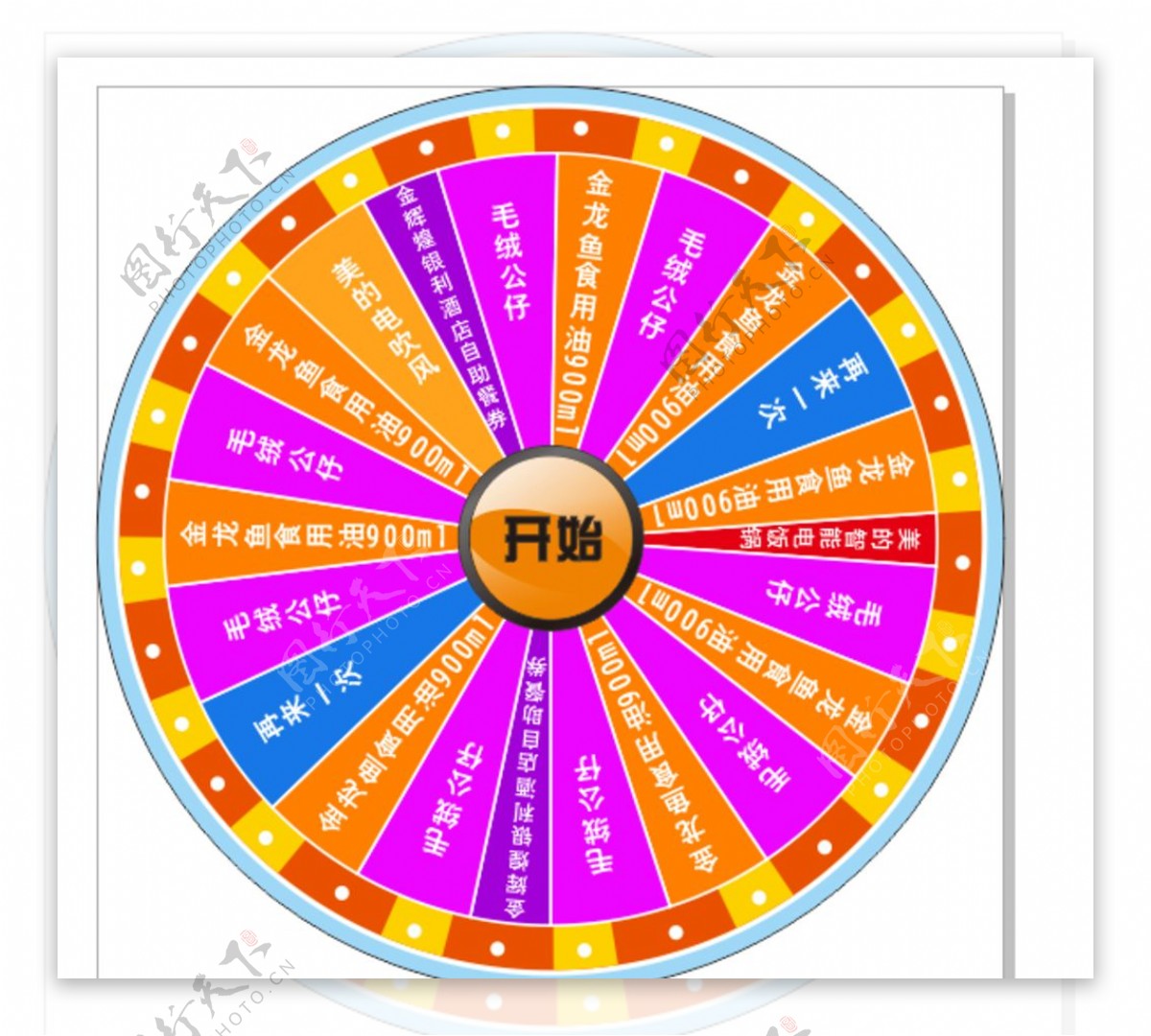 22格抽奖转盘模版图片