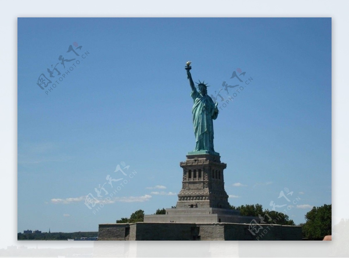 纽约自由岛自由女神像图片