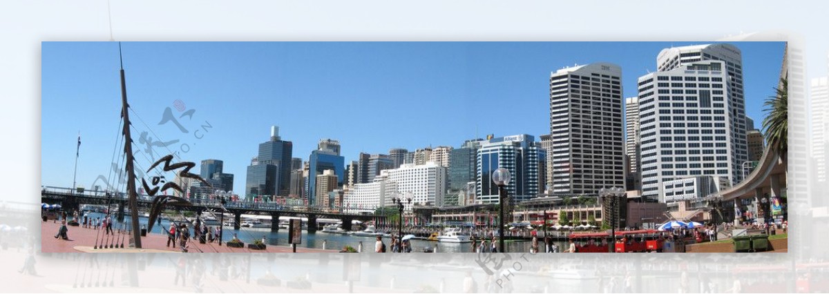 悉尼达令港全景图片