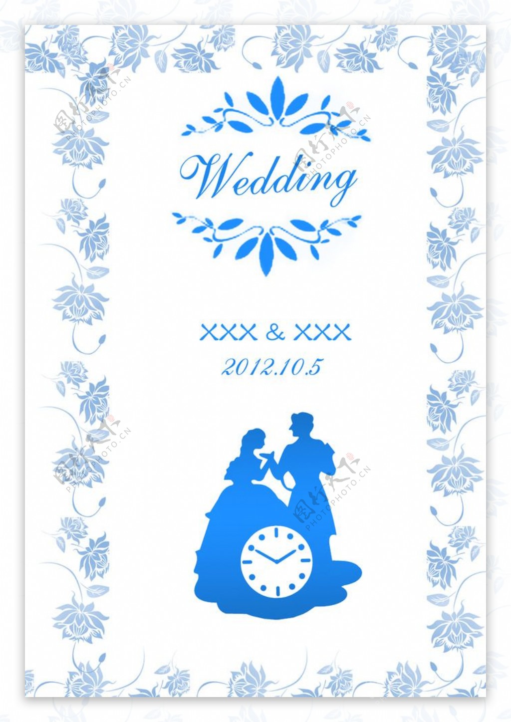 婚礼用Wedding牌PSD图片