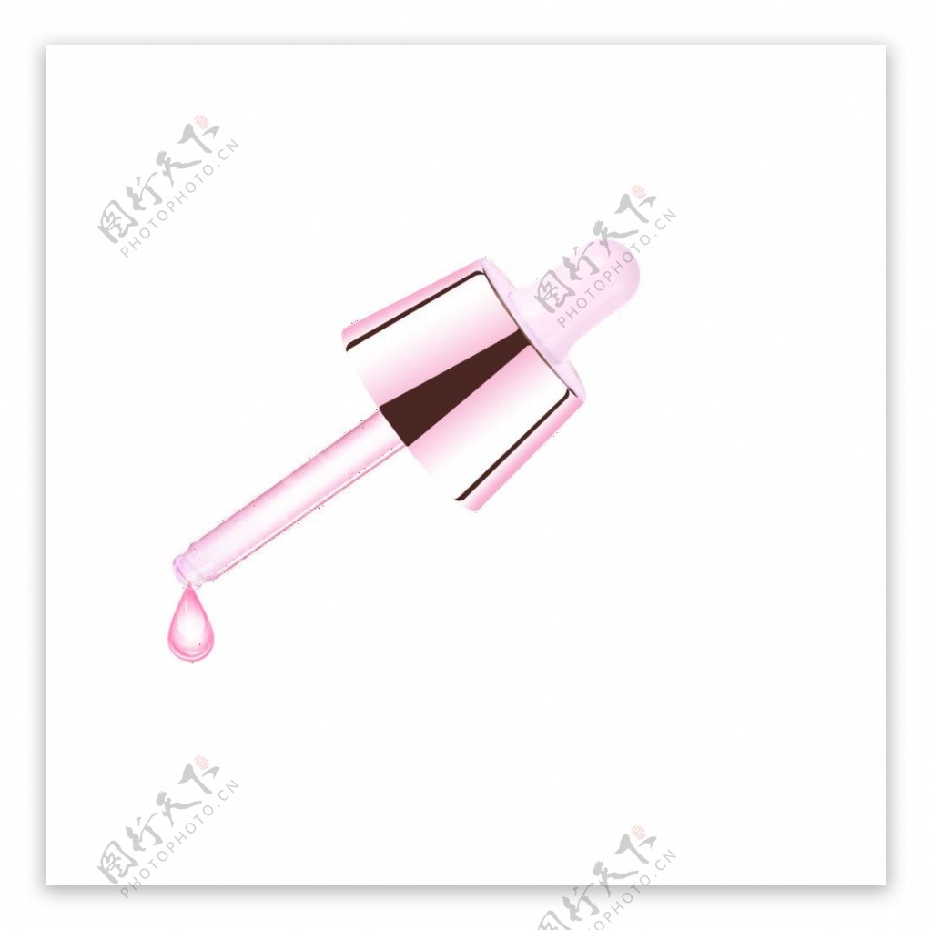 粉色化妆品滴管图片